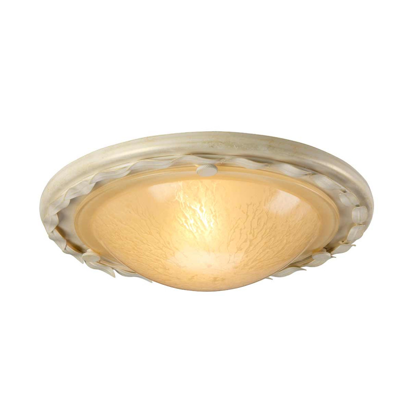 Plafon Olivia - 1 źródło światła - Kość słoniowa, złota patyna OV-F-IV-GOLD