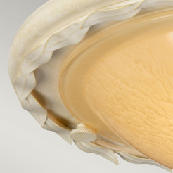 Plafon Olivia - 1 źródło światła - Kość słoniowa, złota patyna OV-F-IV-GOLD