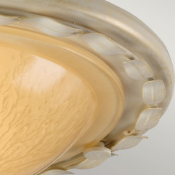 Plafon Olivia - 1 źródło światła - Kość słoniowa, złota patyna OV-F-IV-GOLD