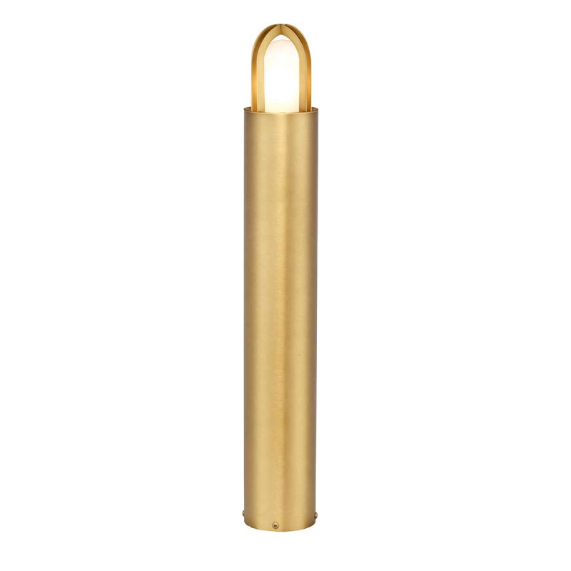Słupek ogrodowy Paignton - 1 źródło światła - Szczotkowany mosiądz PAIGNTON-B-BRASS