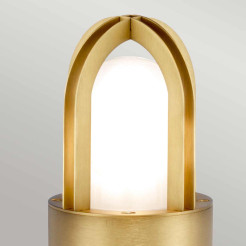 Mały słupek ogrodowy Paignton - 1 źródło światła - Szczotkowany mosiądz PAIGNTON-MB-BRASS