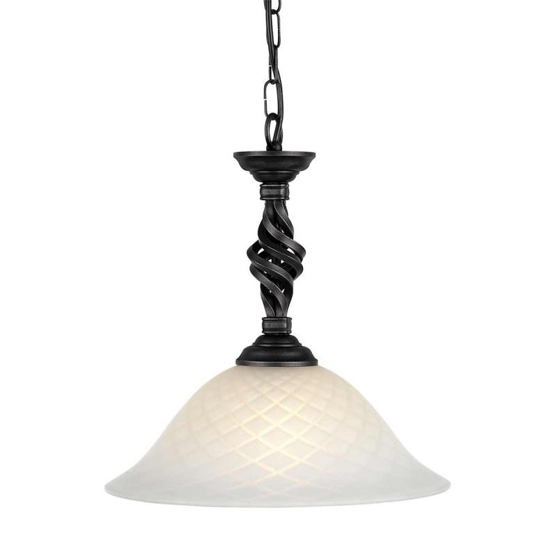 Lampa wisząca Pembroke - 1 źródło światła - Czarny PB-P-BLACK