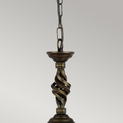 Lampa wisząca Pembroke - 1 źródło światła - Czarny, złoty PB-P-BLK-GOLD
