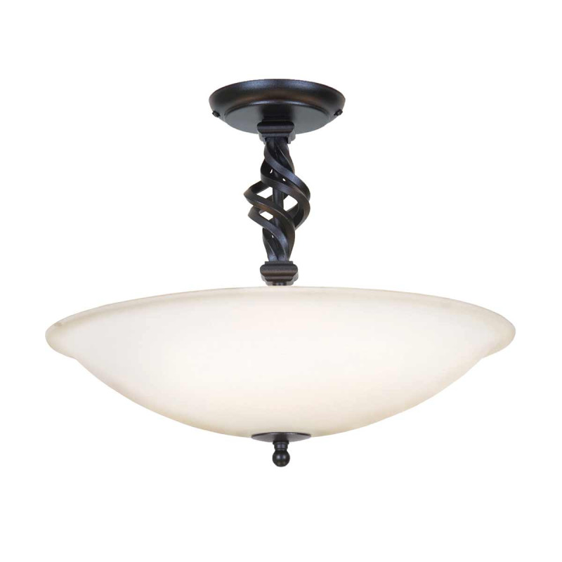 Półplafon Pembroke - 3 źródła światła - Czarny PB-SF-A-BLACK