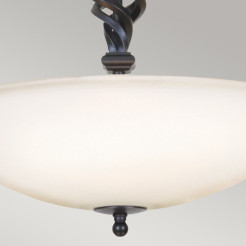 Półplafon Pembroke - 3 źródła światła - Czarny PB-SF-A-BLACK