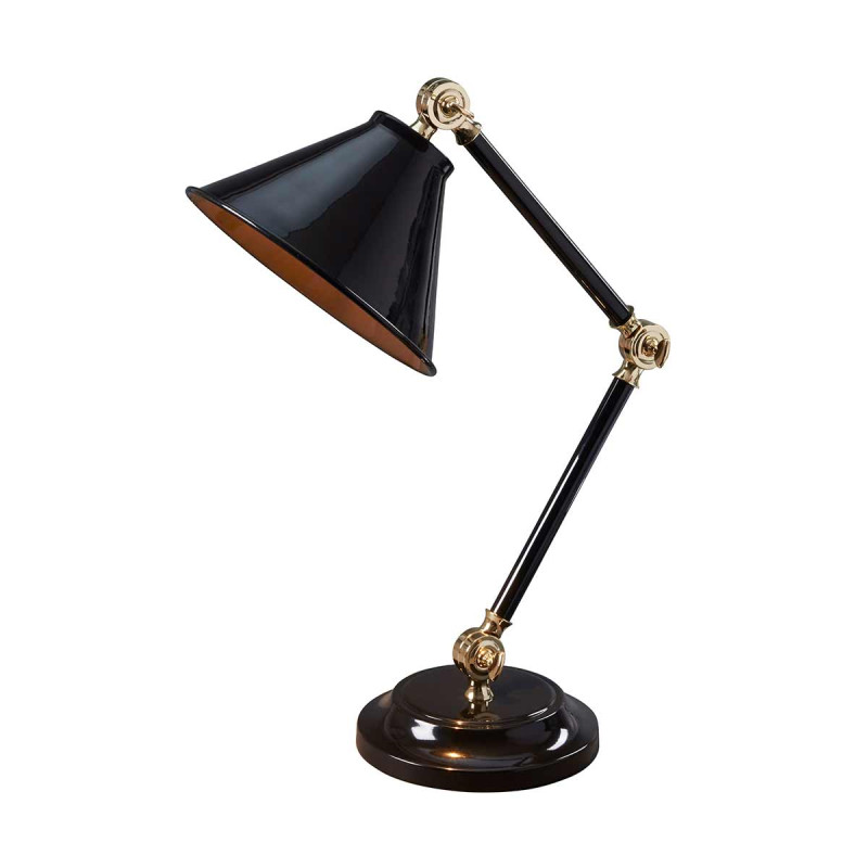 Mała lampa stołowa Provence Element - 1 źródło światła - Czarny, polerowany mosiądz PV-ELEMENT-BPB