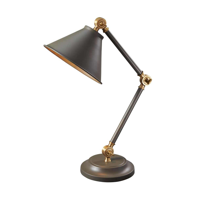 Mała lampa stołowa Provence Element - 1 źródło światła - Ciemnoszary, postarzany mosiądz PV-ELEMENT-GAB