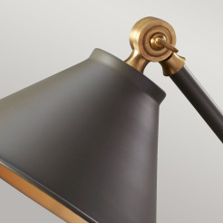 Mała lampa stołowa Provence Element - 1 źródło światła - Ciemnoszary, postarzany mosiądz PV-ELEMENT-GAB