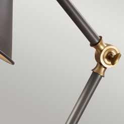 Mała lampa stołowa Provence Element - 1 źródło światła - Ciemnoszary, postarzany mosiądz PV-ELEMENT-GAB