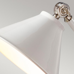 Mała lampa stołowa Provence Element - 1 źródło światła - Biały, polerowany nikiel PV-ELEMENT-WPN