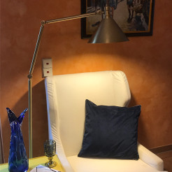 Lampa podłogowa Provence - 1 źródło światła - Postarzany mosiądz PV-FL-AB