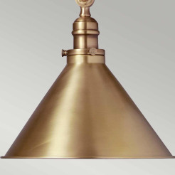 Kinkiet / Lampa wisząca Provence - 1 źródło światła - Postarzany mosiądz PV-GWP-AB