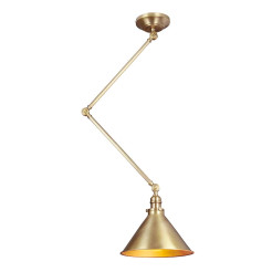 Kinkiet / Lampa wisząca Provence - 1 źródło światła - Postarzany mosiądz PV-GWP-AB