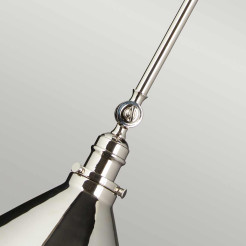 Kinkiet / Lampa wisząca Provence - 1 źródło światła - Polerowany nikiel PV-GWP-PN