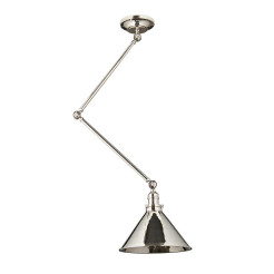Kinkiet / Lampa wisząca Provence - 1 źródło światła - Polerowany nikiel PV-GWP-PN