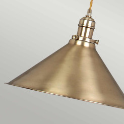 Lampa wisząca z obciążnikiem Provence - 1 źródło światła - Postarzany mosiądz PV-P-AGB
