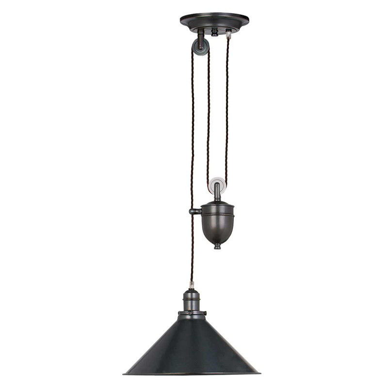 Lampa wisząca z obciążnikiem Provence - 1 źródło światła - Postarzany brąz PV-P-OB