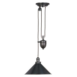 Lampa wisząca z obciążnikiem Provence - 1 źródło światła - Postarzany brąz PV-P-OB