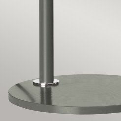 Lampa stołowa Quinto - 1 źródło światła - Ciemnoszary, polerowany nikiel QUINTO-TL-GPN