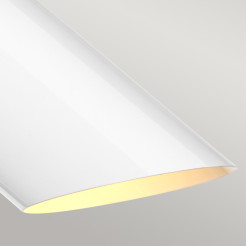 Lampa stołowa Quinto - 1 źródło światła - Biały, postarzany mosiądz QUINTO-TL-WAB