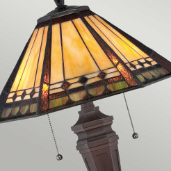 Lampa stołowa Arden - 2 źródła światła - Brązowa patyna QZ-ARDEN-TL