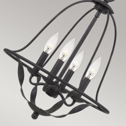 Lampa wisząca Bradbury - 4 źródła światła - Popielaty QZ-BRADBURY-4P-GK