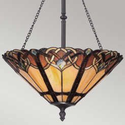 Lampa wisząca Cambridge - 3 źródła światła - Vintage brąz QZ-CAMBRIDGE-P