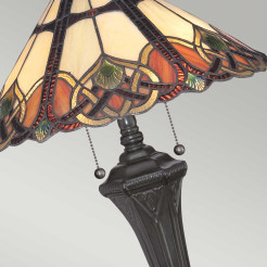 Lampa stołowa Cambridge - 2 źródła światła - Vintage brąz QZ-CAMBRIDGE-TL