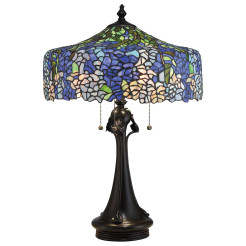 Lampa stołowa Cobalt - 3 źródła światła - Vintage brąz QZ-COBALT-TL