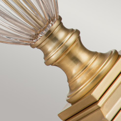 Lampa stołowa Dennison - 1 źródło światła - Szczotkowany mosiądz QZ-DENNISON-BB