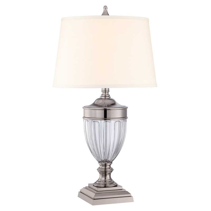 Lampa stołowa Dennison - 1 źródło światła - Polerowany nikiel QZ-DENNISON-PN