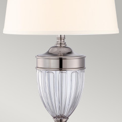 Lampa stołowa Dennison - 1 źródło światła - Polerowany nikiel QZ-DENNISON-PN