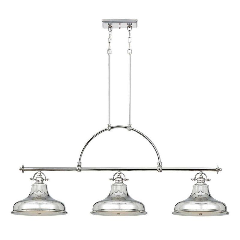 Lampa wyspowa Emery - 3 źródła światła - Imperialne srebro QZ-EMERY3P-IS