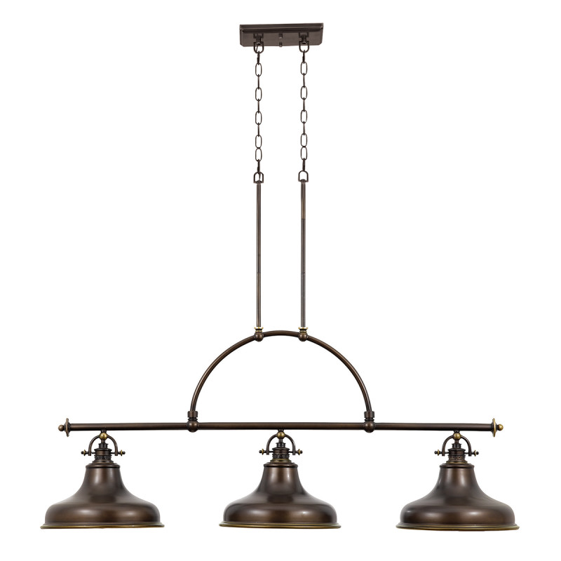 Lampa wyspowa Emery - 3 źródła światła - Palladiański brąz QZ-EMERY3P-PN
