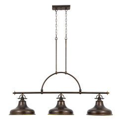 Lampa wyspowa Emery - 3 źródła światła - Palladiański brąz QZ-EMERY3P-PN