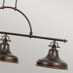 Lampa wyspowa Emery - 3 źródła światła - Palladiański brąz QZ-EMERY3P-PN