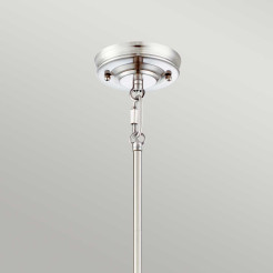 Średnia lampa wisząca Emery - 1 źródło światła - Imperialne srebro QZ-EMERY-P-M-IS