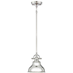 Mała lampa wisząca Emery - 1 źródło światła - Imperialne srebro QZ-EMERY-P-S-IS