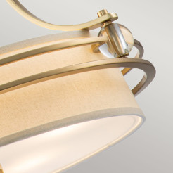 Lampa wisząca Gotham - 4 źródła światła - Szczotkowany mosiądz QZ-GOTHAM-P-BB