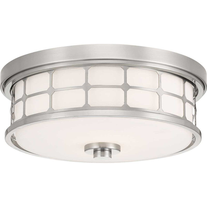 Plafon Guardian - 2 źródła światła - Szczotkowany nikiel QZ-GUARDIAN-F-BN