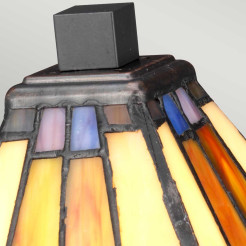 Mała lampa stołowa Holmes - 1 źródło światła - Vintage brąz QZ-HOLMES-TL