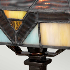 Mała lampa stołowa Holmes - 1 źródło światła - Vintage brąz QZ-HOLMES-TL