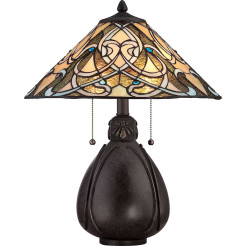 Lampa stołowa India - 2 źródła światła - Imperialny brąz QZ-INDIA-TL