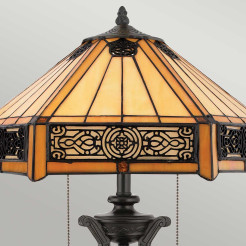 Lampa stołowa Indus - 2 źródła światła - Vintage brąz QZ-INDUS-TL