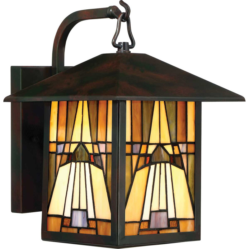 Średnia latarnia naścienna Inglenook Outdoor - 1 źródło światła - Ciemnobrązowy QZ-INGLENOOK2-M
