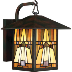 Średnia latarnia naścienna Inglenook Outdoor - 1 źródło światła - Ciemnobrązowy QZ-INGLENOOK2-M