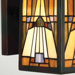 Średnia latarnia naścienna Inglenook Outdoor - 1 źródło światła - Ciemnobrązowy QZ-INGLENOOK2-M