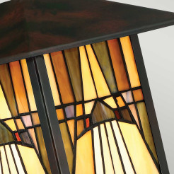 Średnia latarnia naścienna Inglenook Outdoor - 1 źródło światła - Ciemnobrązowy QZ-INGLENOOK2-M