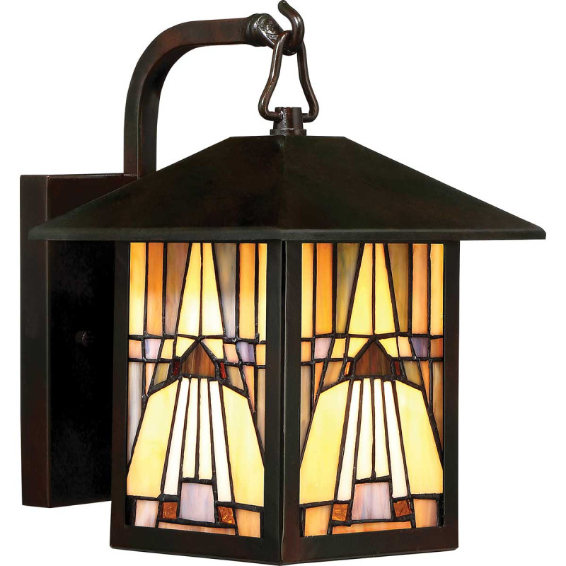 Mała latarnia naścienna Inglenook Outdoor - 1 źródło światła - Ciemnobrązowy QZ-INGLENOOK2-S