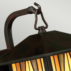 Mała latarnia naścienna Inglenook Outdoor - 1 źródło światła - Ciemnobrązowy QZ-INGLENOOK2-S